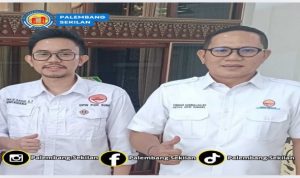 Firdaus Hasbullah Ketua PGK Sumsel di dampingi Rahmad Sahid Amalindo Bendahara PGK Sumsel. Foto : eci