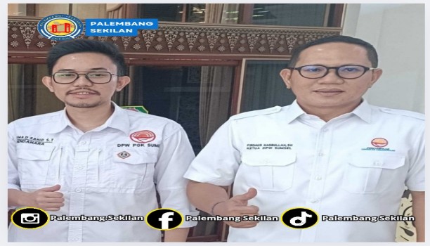 Firdaus Hasbullah Ketua PGK Sumsel di dampingi Rahmad Sahid Amalindo Bendahara PGK Sumsel. Foto : eci