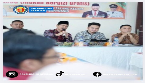 Camat Talang Kelapa, Salinan Saat Memimpin Rapat MBG. Foto : Eci Camat Talang Kelapa, Salinan Saat Memimpin Rapat MBG. Foto : Eci