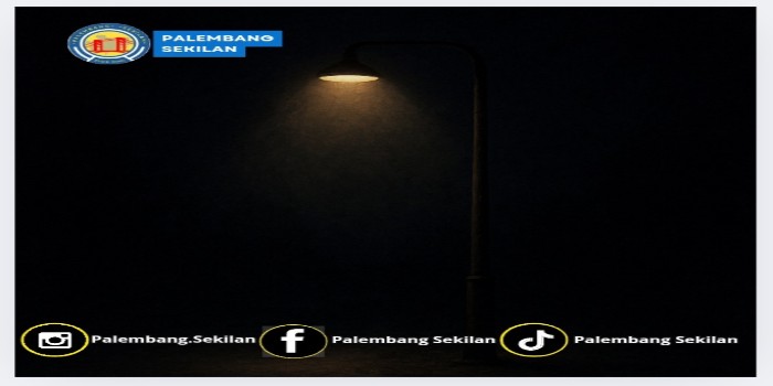 Ilustrasi lampu jalan