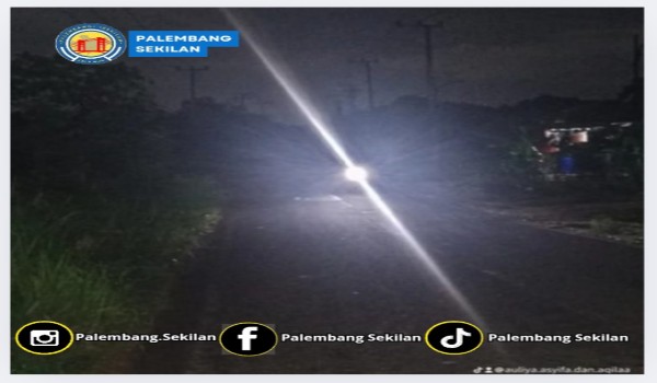 Lampu Jalan TPH Sofyan Kenawas Gandus Mati Total.