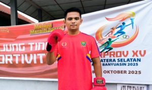 Atlet Tinju Muara Enim, Deni Alha. Foto : Nto