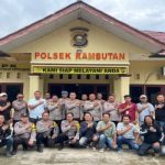 Kapolres Banyuasin AKBP Ruri Prastowo Saat Berkunjung Ke Polsek Rambutan. Foto : Nto