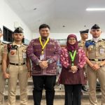 Sekda Banyuasin Ir Erwin Ibrahim ST MM MBA Asean Eng saat mengunjungi Praja IPDN asal Kabupaten Banyuasin.