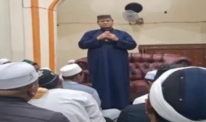 Sekda Banyuasin Ir. Erwin Ibrahim saat menghadiri Tabligh di Muara Padang. Foto : AR