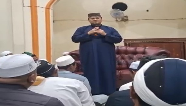 Sekda Banyuasin Ir. Erwin Ibrahim saat menghadiri Tabligh di Muara Padang. Foto : AR