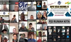 Suasana Rakernas PJS yang dilangsungkan secara hybrid, Senin (29/12/2025)