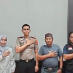 Pengurus DPC PJS Banyuasin Saat Bersilaturahmi dengan Kapolres Banyuasin AKBP Risnan Aldino. Foto : Ist
