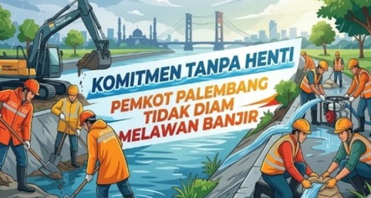Ilustrasi Petugas dari Pemkot Palembang Artificial Intelegensia (AI), Foto : AI/ Redaksi