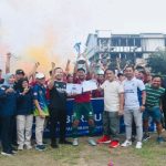 Selebrasi PS Palembang U15 usai Juara Piala Gubernur Sumsel Regional Palembang. Foto : palembangsekilan/Nto