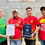 Edi Triono Ketum SSB PSS Saat lakukan MoU dengan Diklat Merden. Foto : Nto/Red