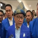 Fajar Febriansyah Ketua DPD PAN Palembang saat mendampingi Ketum DPP PAN Zulkifli Hasan. Foto : Metrotv/red