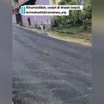 Kondisi Jalan di talang betutu yang sudah diaspal oleh pihak Pemkot Palembang. Foto : ist