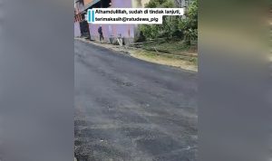 Kondisi Jalan di talang betutu yang sudah diaspal oleh pihak Pemkot Palembang. Foto : ist Kondisi Jalan di talang betutu yang sudah diaspal oleh pihak Pemkot Palembang. Foto : ist