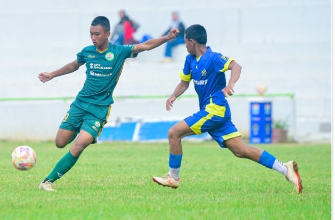 Penyerang PS Palembang U-15, Abqory Sheva Alfiano. Foto : Nto