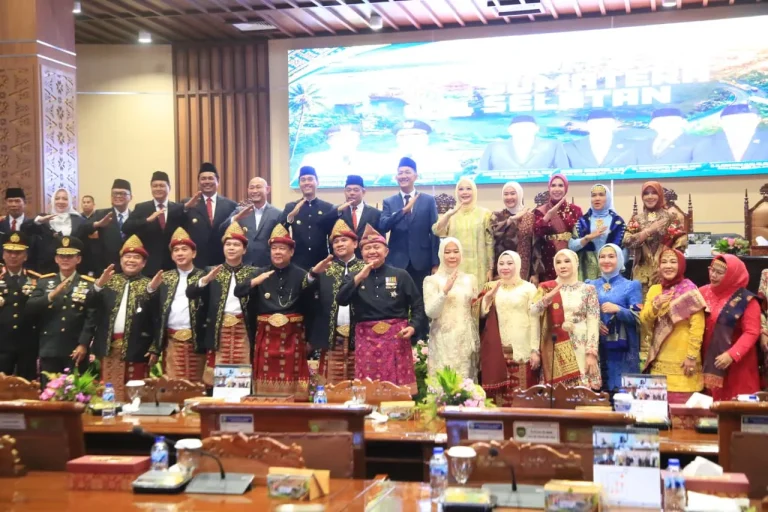 DPRD Sumsel Gelar Paripurna Istimewa HUT Sumsel ke-80. Foto : HO/Palembangsekilan