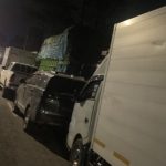 Antrean panjang kendaraan truk, fuso, bus penumpang dan mobil pribadi memanjang puluhan kilometer di SPBU arah Tanjung Api api, sekitar pukul 01.20 semalam. Foto : Extranews/red