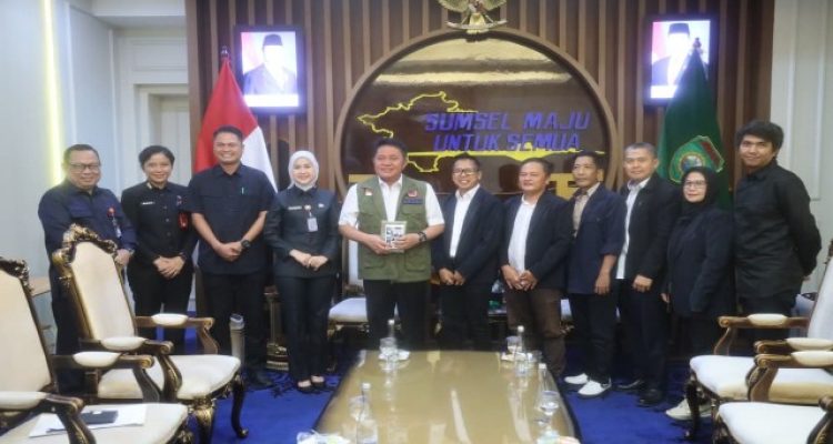 Pengda JMSI Sumsel Audiensi Bersama Gubernur Sumsel Herman Deru. Foto : Humas Pemprov Sumsel/Nto