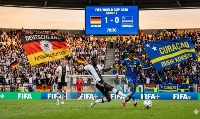 Ilustrasi Jerman vs Curacao, Foto : AI