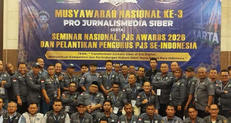 Mahmud Marhaba Terpilih Aklamasi Pimpin PJS Periode 2026–2027, Munas III Tegaskan Langkah Menuju Konstituen Dewan Pers. Foto : PJS/Noto