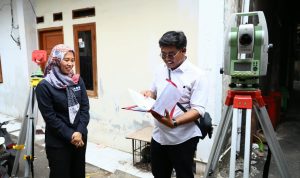 Warga Dapat Kepastian Soal Waktu, Pengukuran Terjadwal Percepat Layanan Pertanahan, Foto : Nto