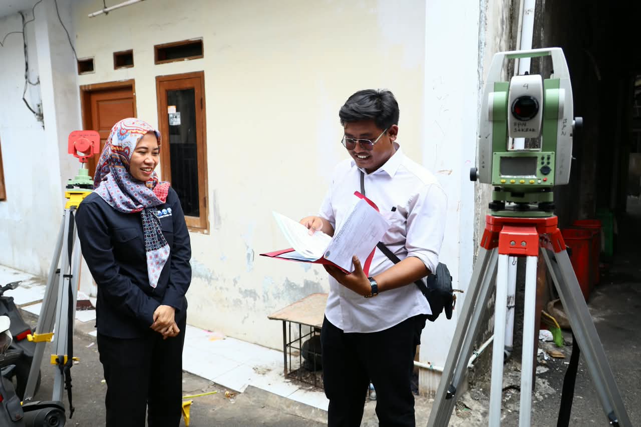 Warga Dapat Kepastian Soal Waktu, Pengukuran Terjadwal Percepat Layanan Pertanahan, Foto : Nto