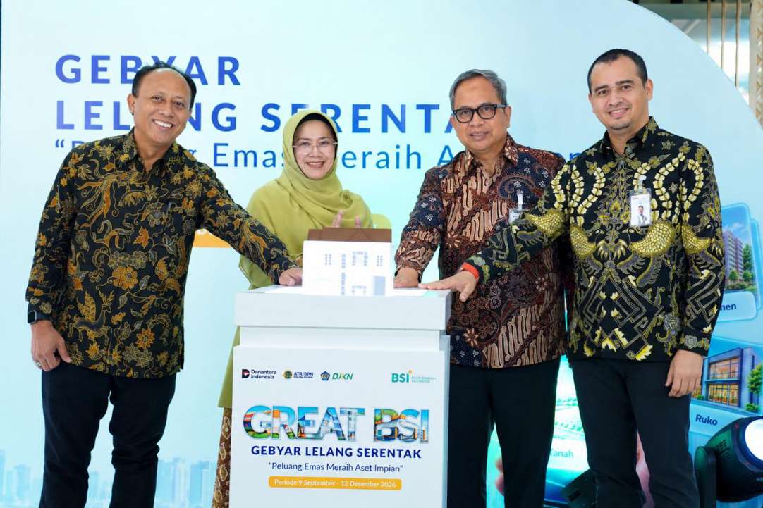 PT Bank Syariah Indonesia (Persero) Tbk (BSI) kembali menghadirkan Program Gebyar Lelang Serentak (GREAT BSI) 2026. Foto : Ist