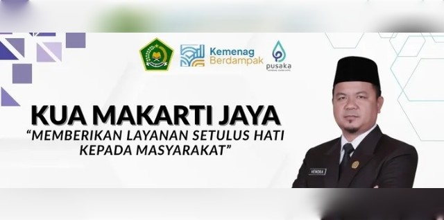 Hendra, S.Pd.I.,M.Si Kepala KUA Makarti Jaya Kabupaten Banyuasin. Foto : Nto