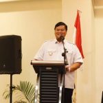 Sekda Banyuasin Ir. Erwin Ibrahim, S.T., M.M., M.B.A., IPU., ASEAN Eng, saat mengarahkan aparatur Desa, Foto : Nto