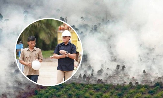Mularis Djahri Pemilik PT Campang Tiga yang Mana Penyumbang Terbanyak Titik Hotspot. Foto : Infoplm